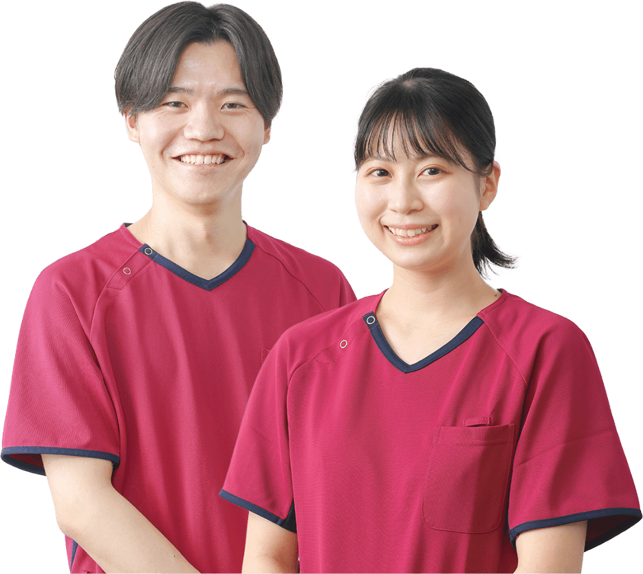 新人職員の男女2名